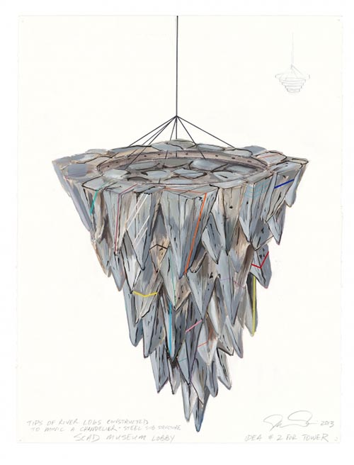 Jason Middlebrook Defies Gravity At Define Art Scad Edu Sketch Of Jason Middlebrook Installation