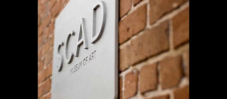 SCAD Museum of Art signage, SCAD Savannah SCAD Museum of Art signage, SCAD Savannah