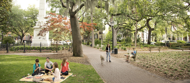 Square in Savannah Square in Savannah