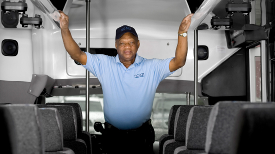 Bus driver Tim Green Bus driver Tim Green