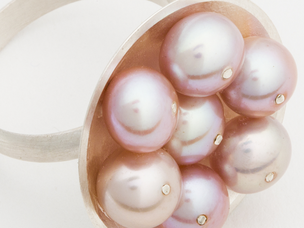 Pearl Cluster Ring