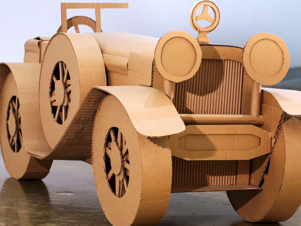 Cardboard Mercedes