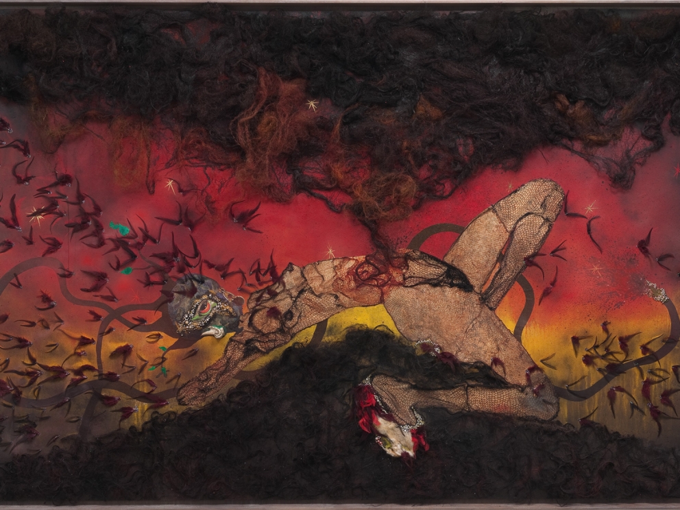 Wangechi Mutu, The storm has finally made it out of me Alhamdulillah, 2012