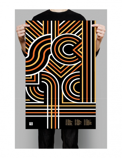 Graphic design student work, Academic Calendar by Jessica Leavitt