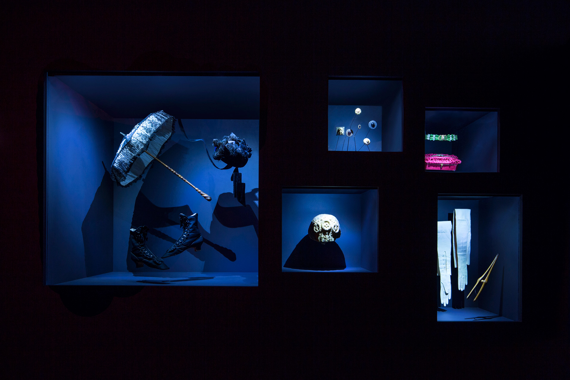 Display at SCAD Fash Embellished: Adornment Through the Ages