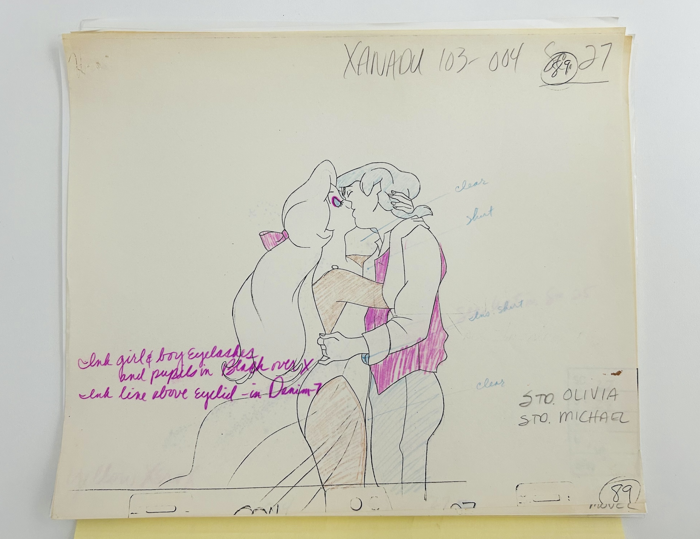Don Bluth Xanadu kiss
