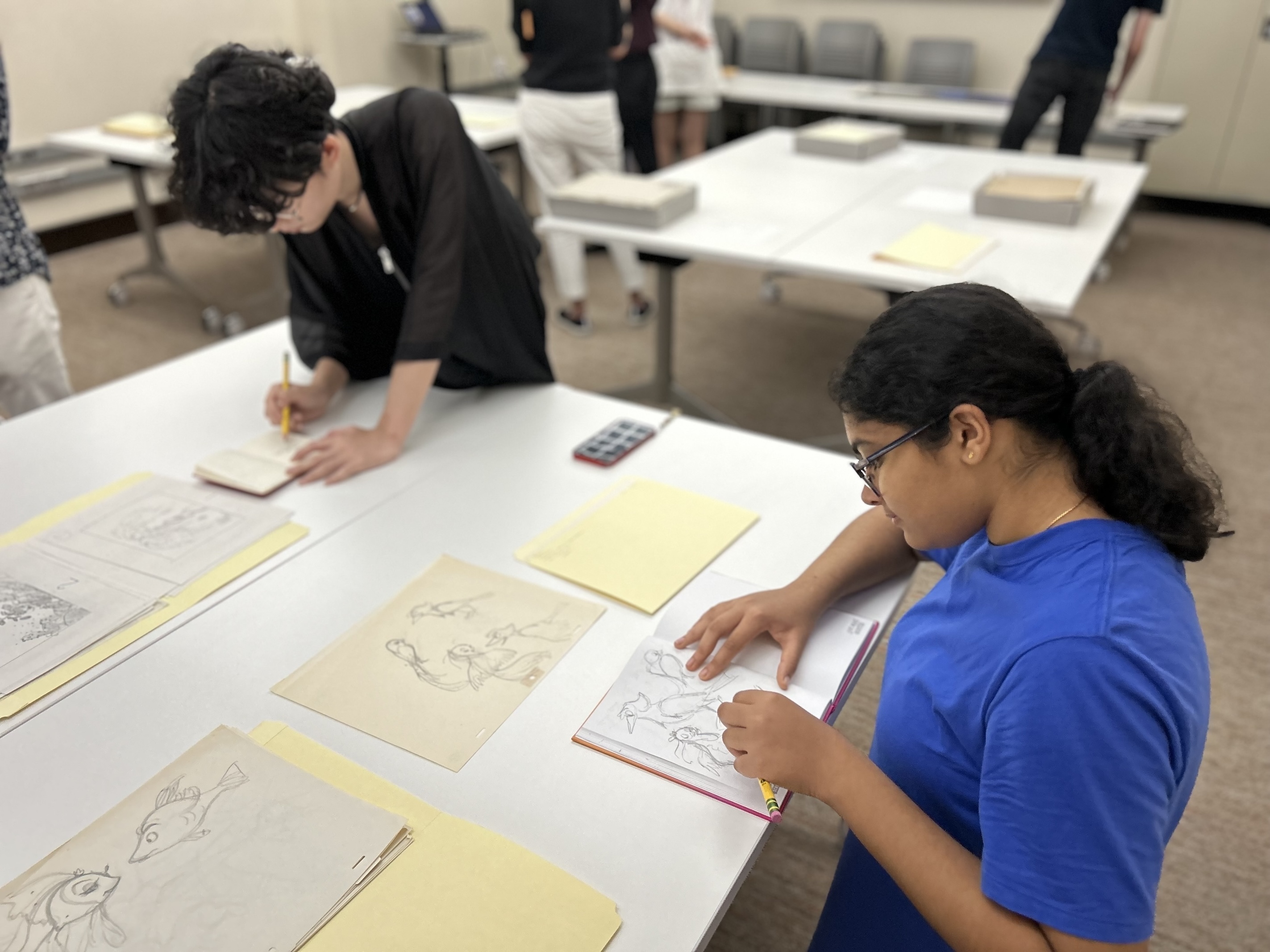 Don Bluth students drawing