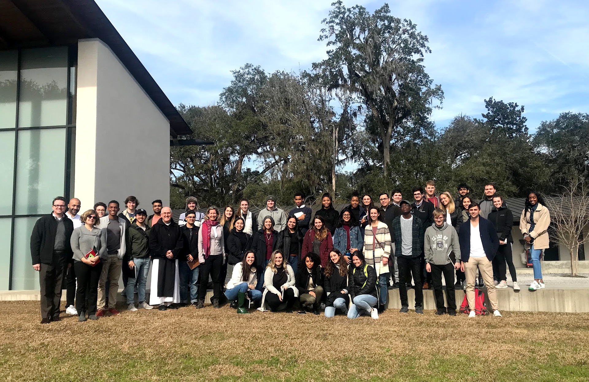 group photo of scad architecture students