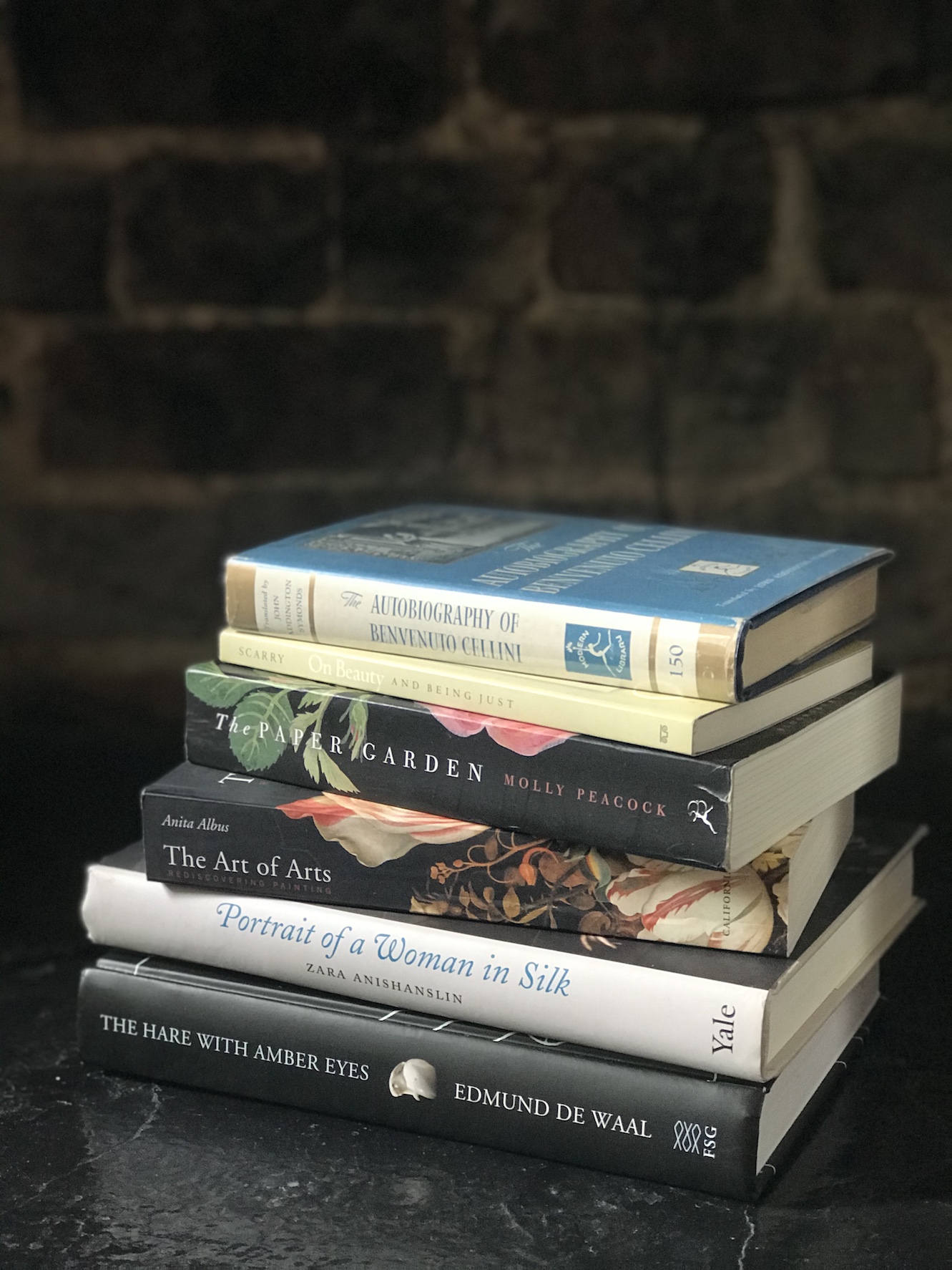a stack of books