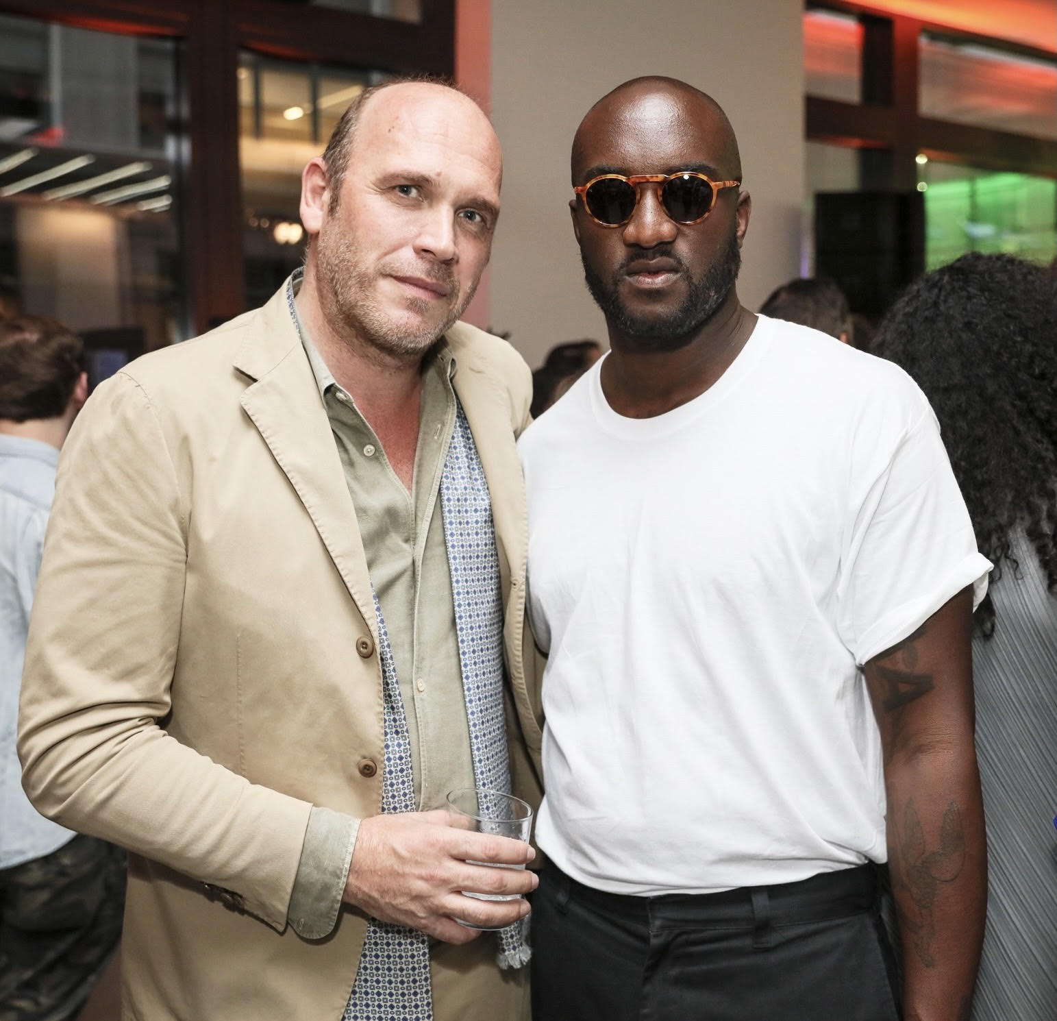 Standen with creative director Virgil Abloh.