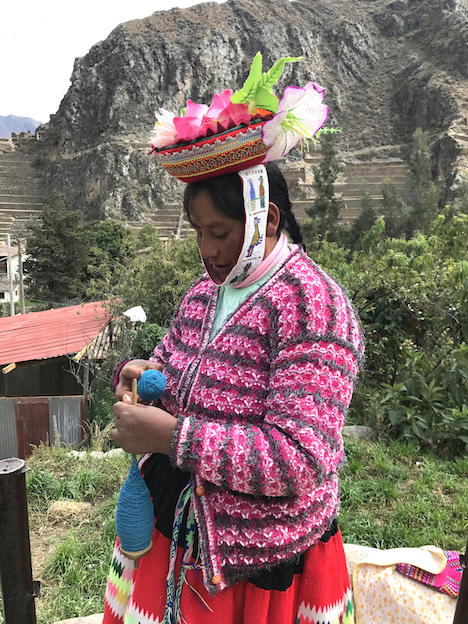portrait of peruvian textile craftswoman