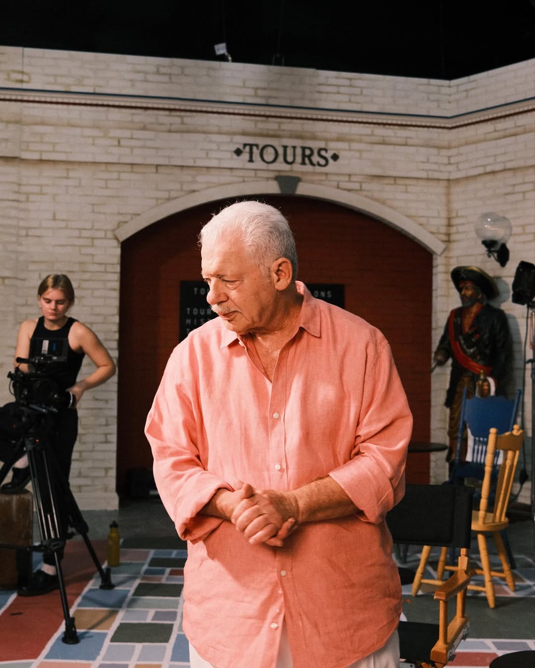 Andy Meyer on set