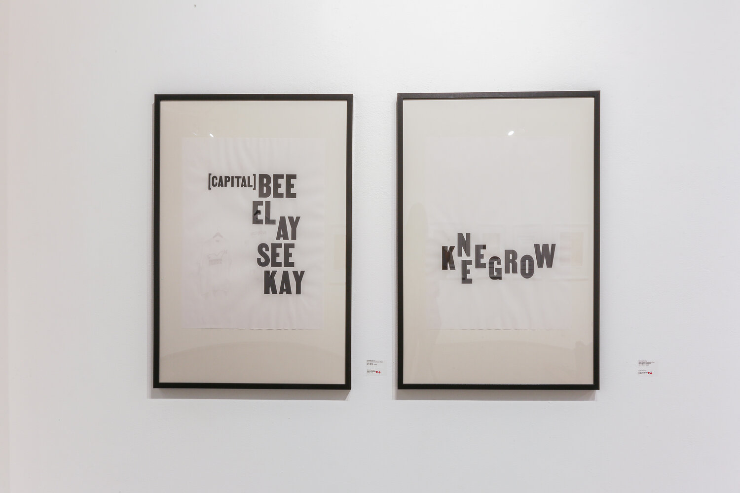 installation view of danielle mccoy exhibition