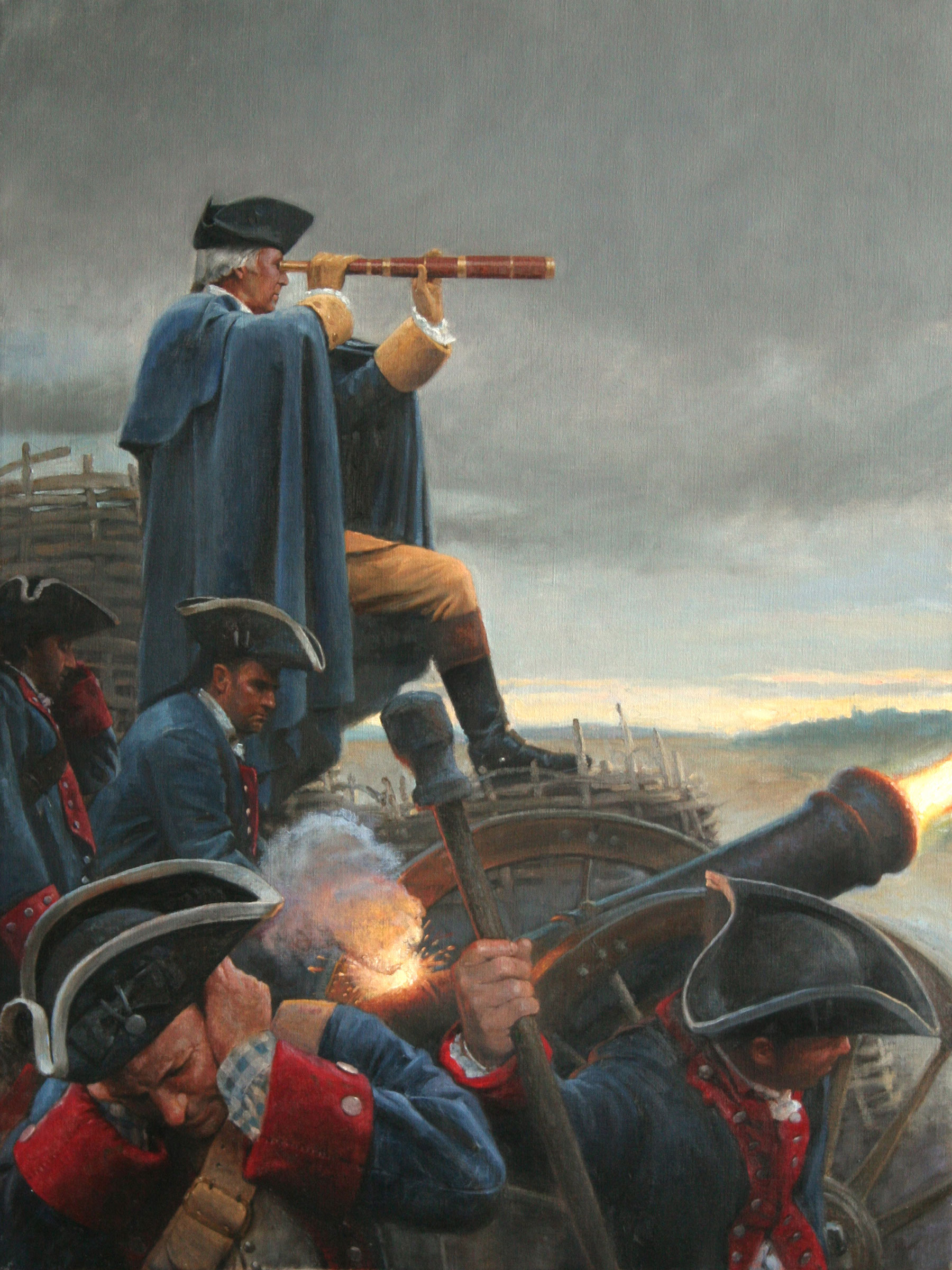 Mike Wimmer painting General Washington