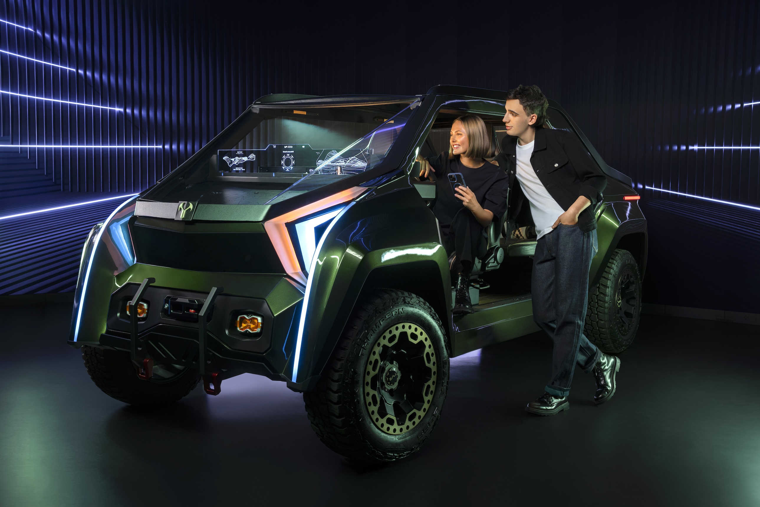 EV car promo Tyr