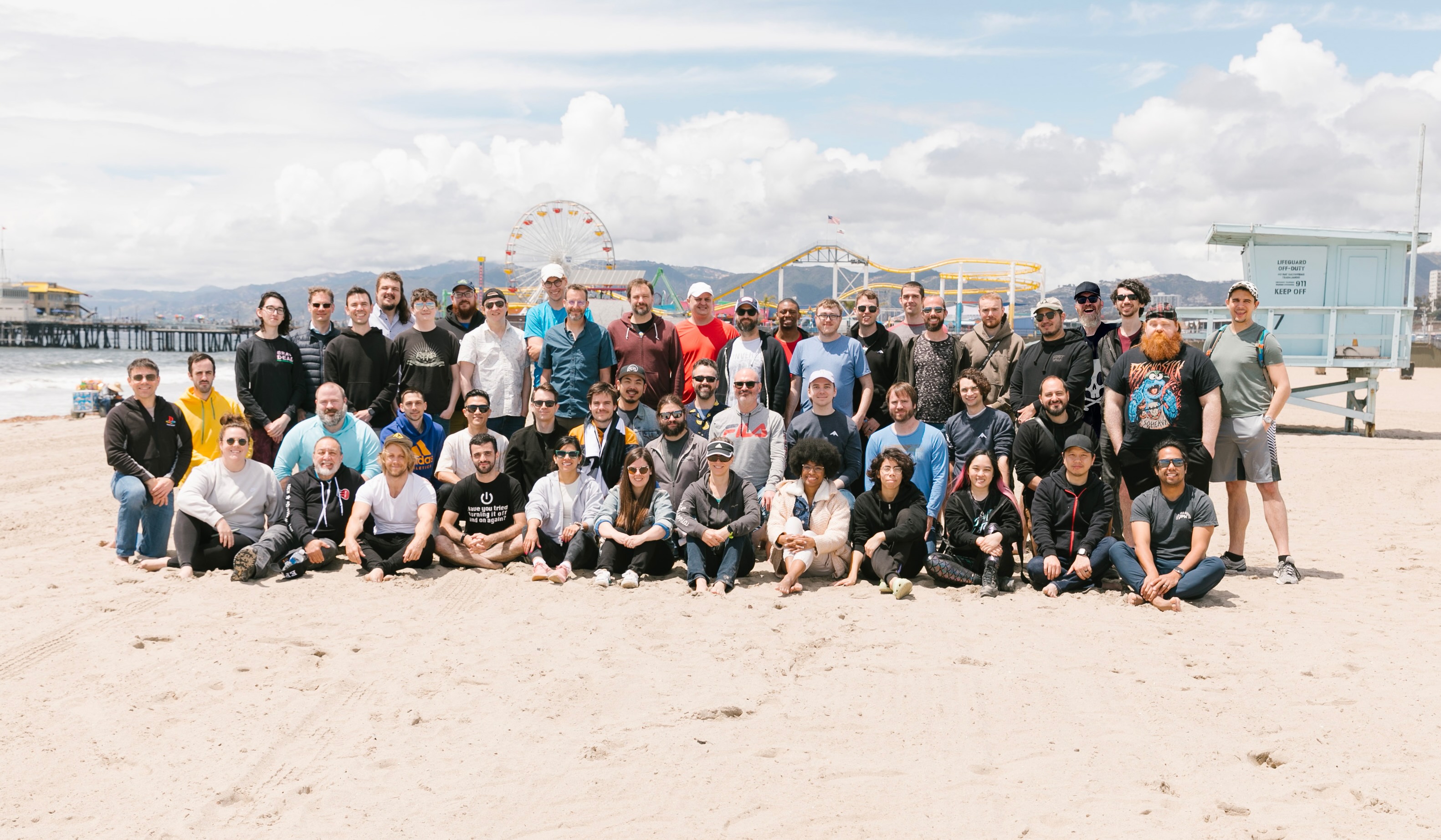The Mountaintop team enjoy a day out.