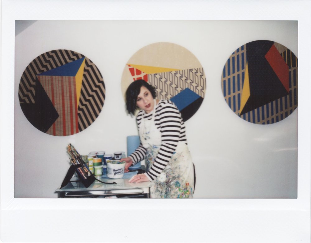 iimage of artist making socks