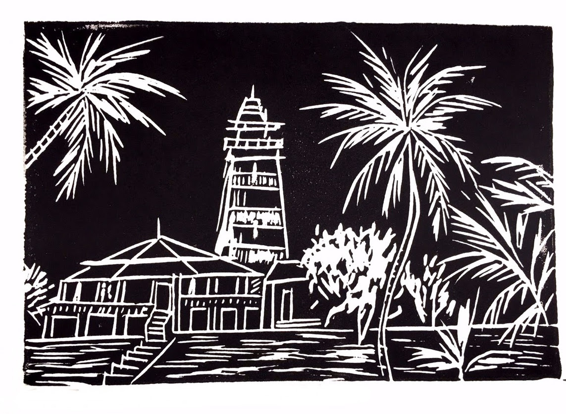 linocut print