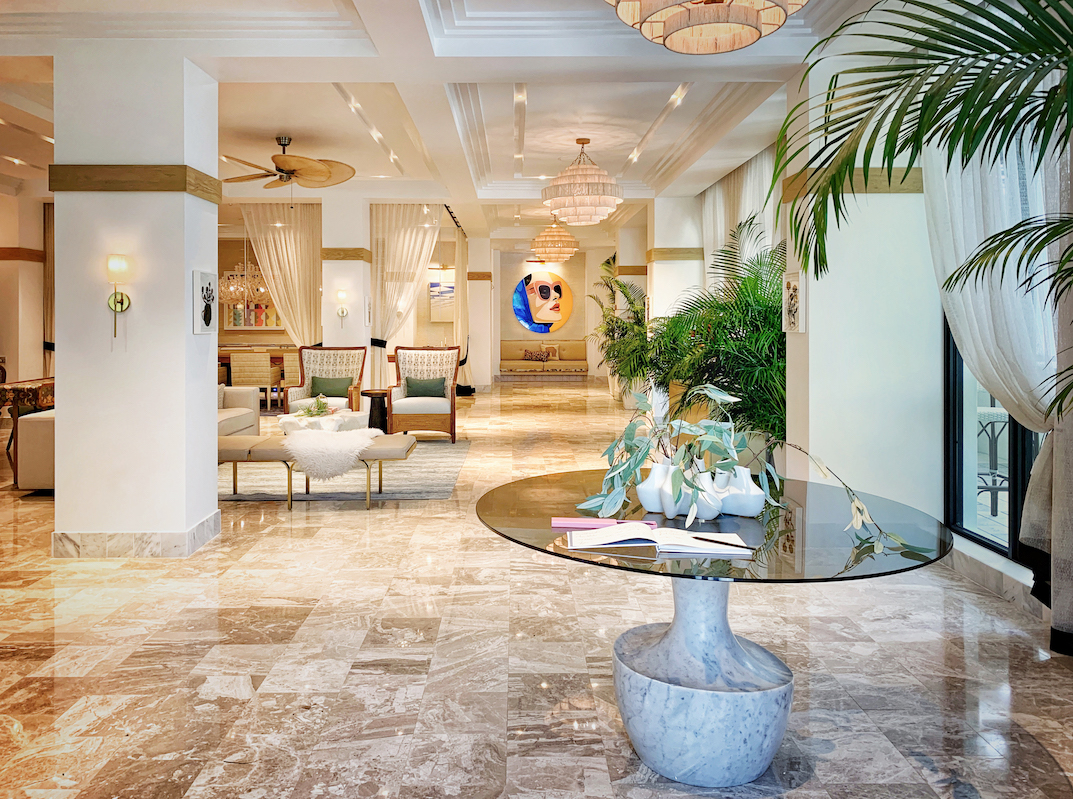 view of hotel lobby