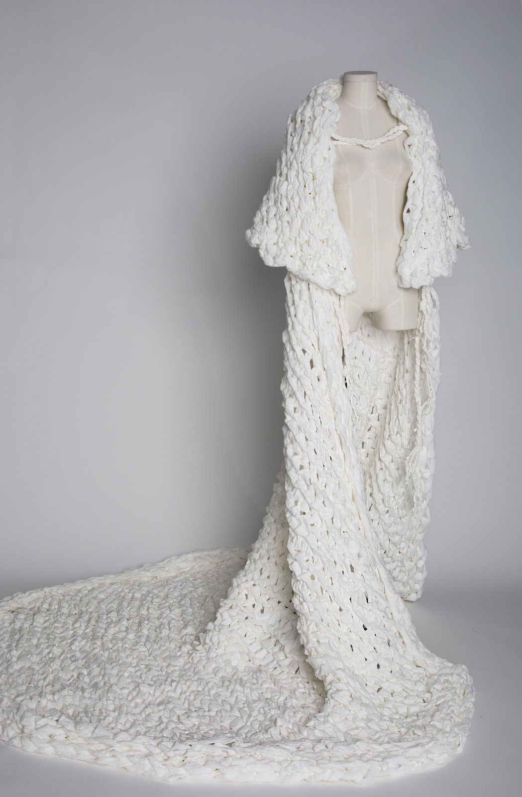 toilet paper sculpture by Hanna Allen