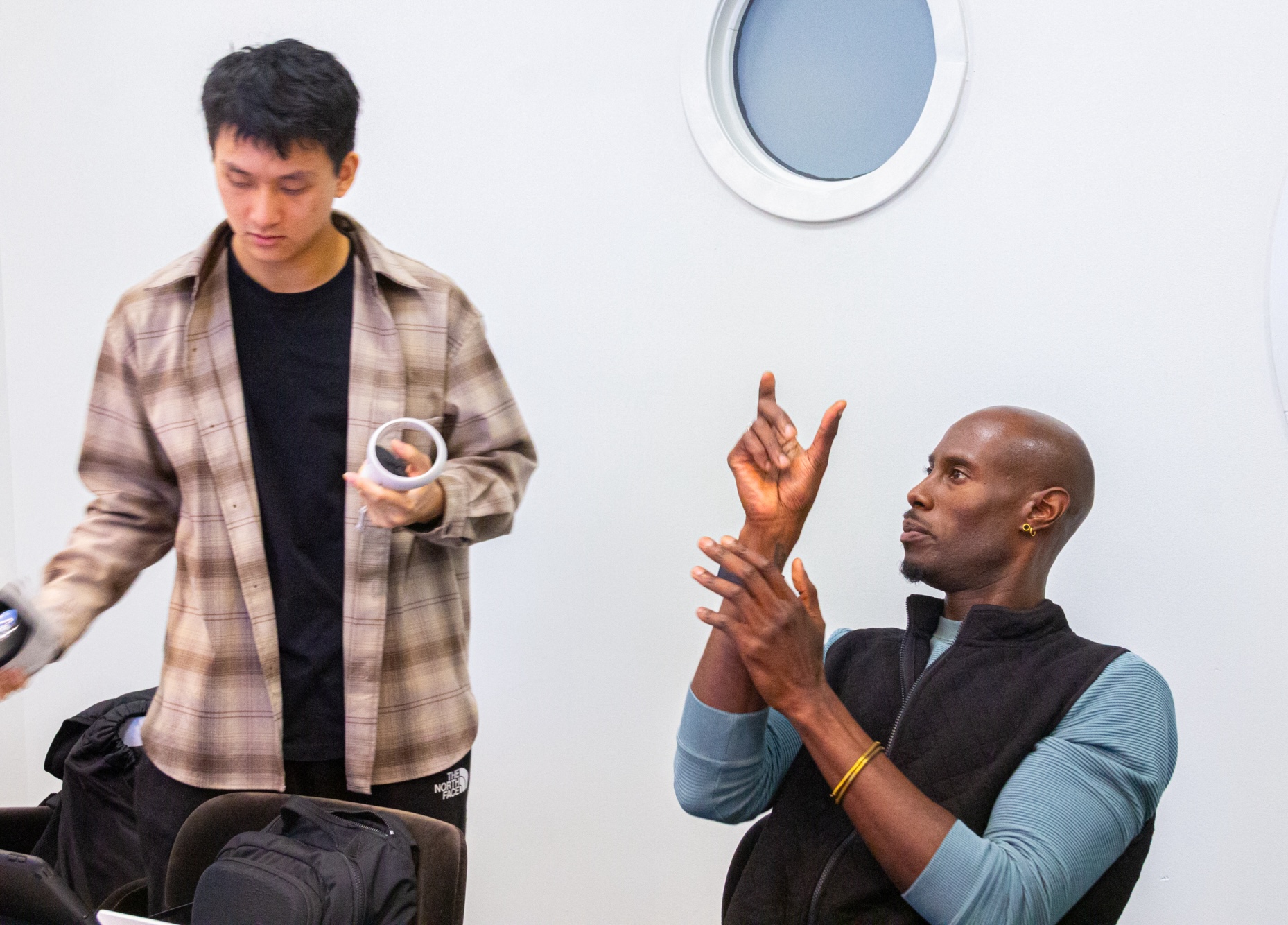 Sneaker design Q Williams with student
