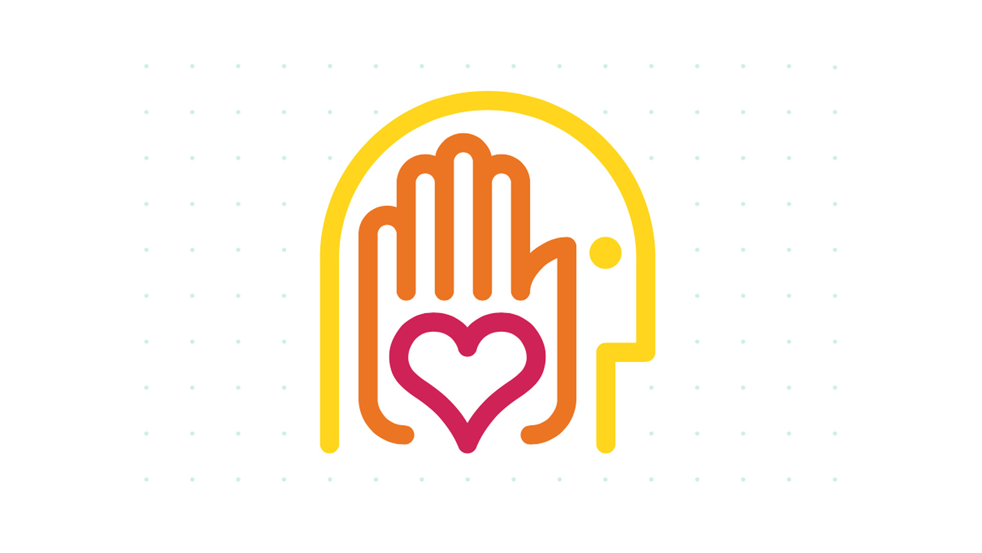 SCAD head, hand, heart logo