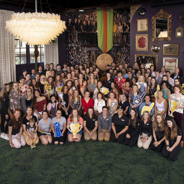 group portrait of scad student athletes