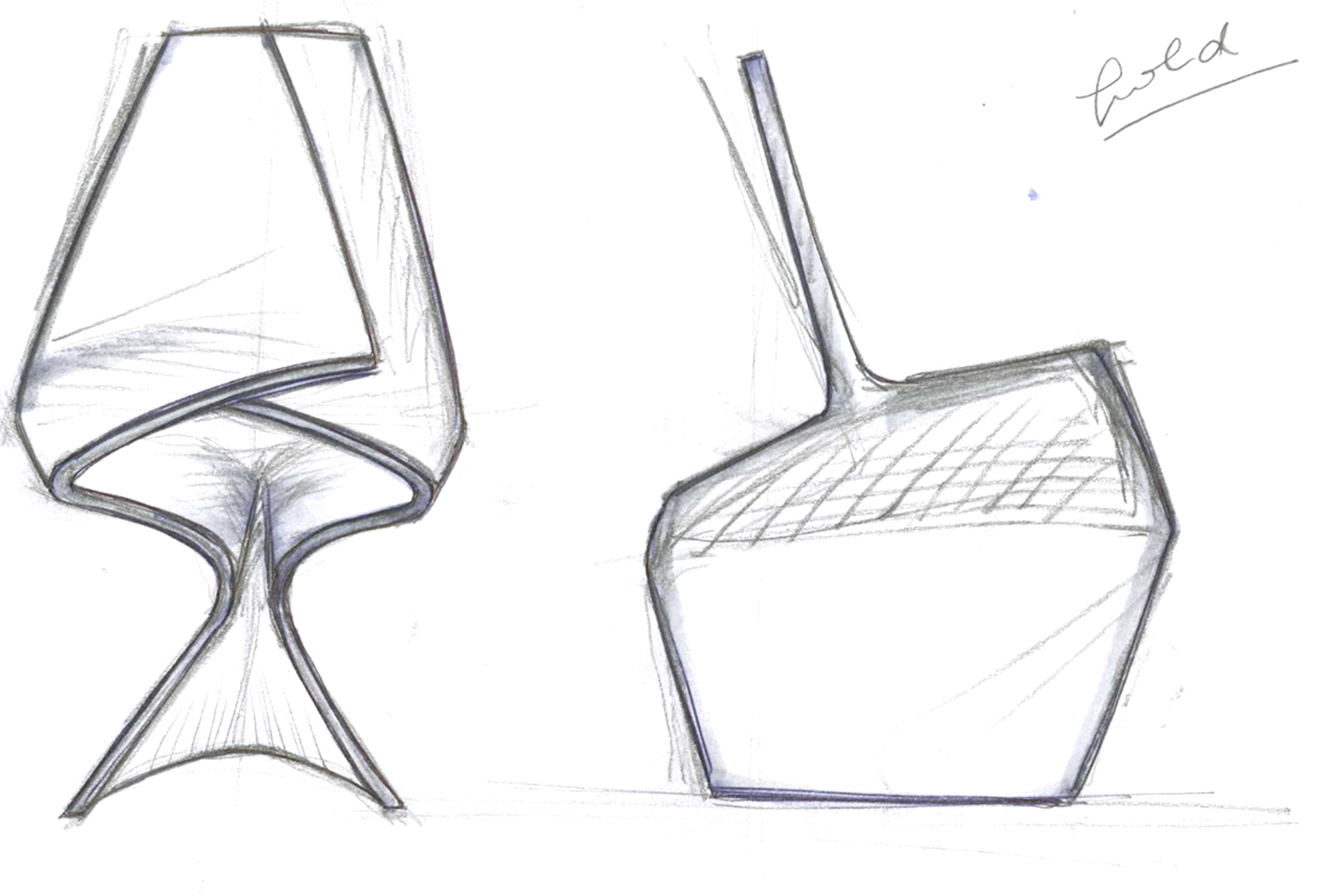 Sketches for the honest chair