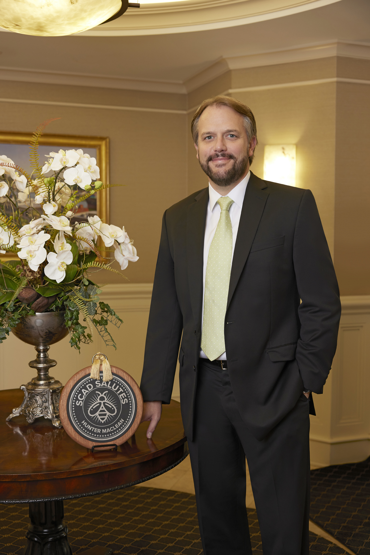 HunterMaclean managing partner Bradley Harmon receives the SCAD Salutes award 