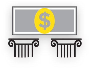 Government revenue icon