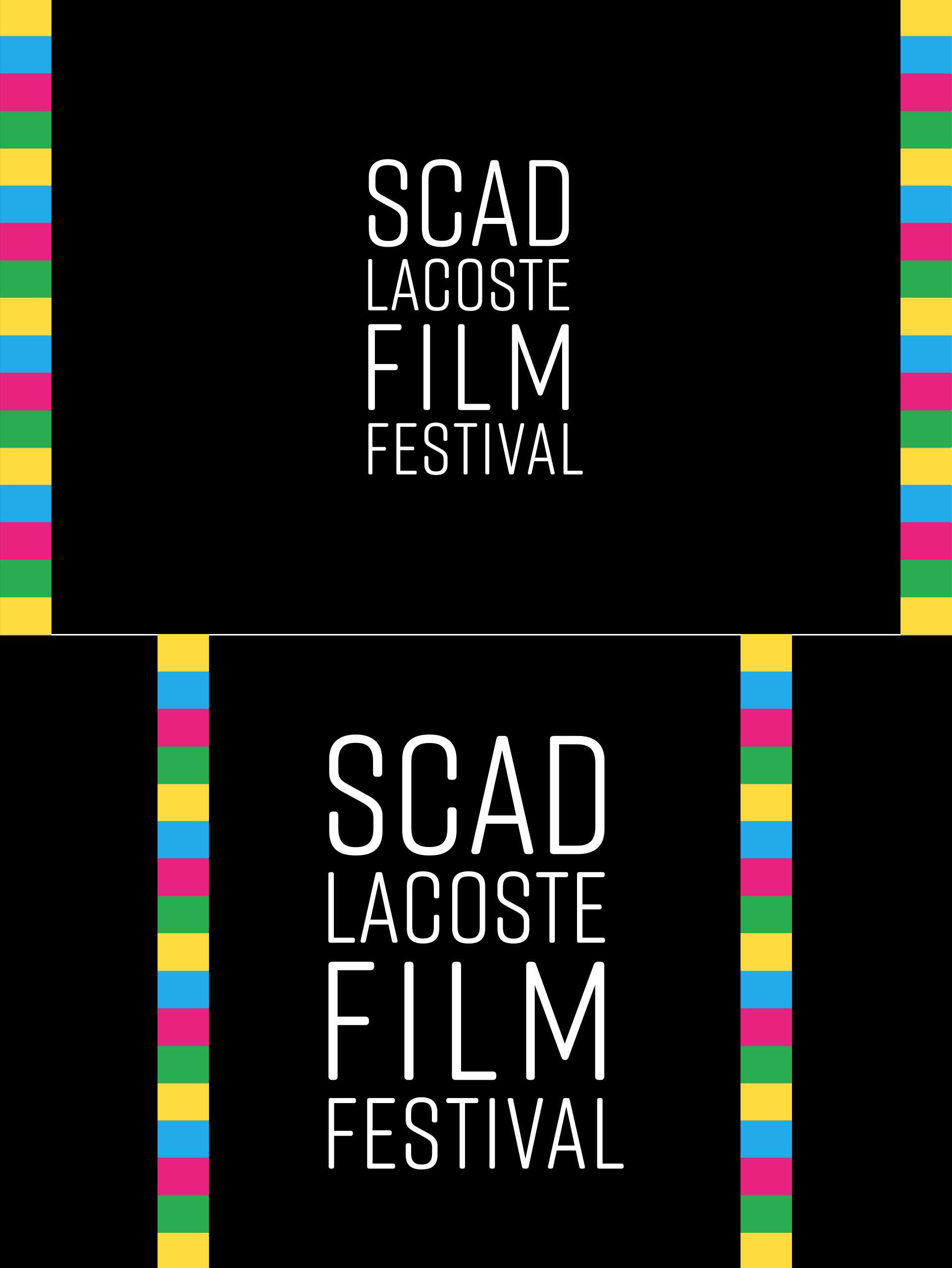 SCAD Lacoste Film Festival logos