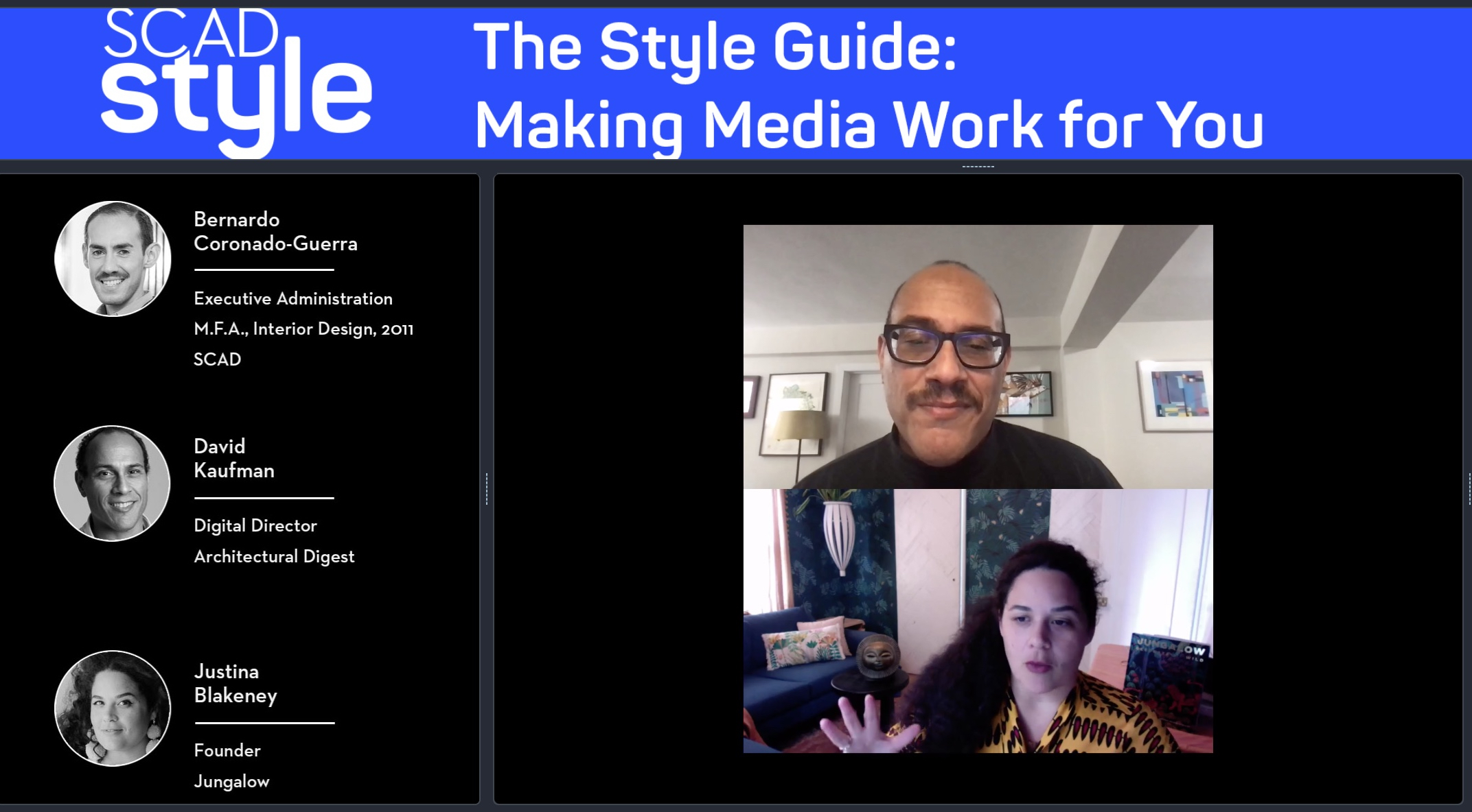 Virtual presentation screenshot