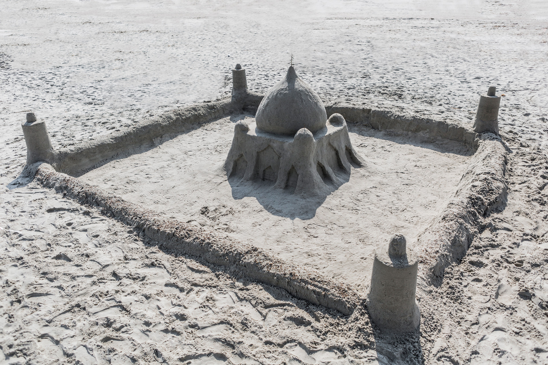 Taj Mahal made out of sand
