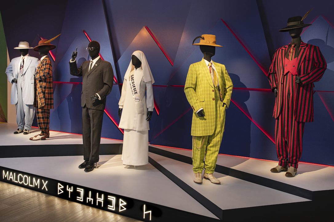 installation view of ruth e carter exhibition at scad fash