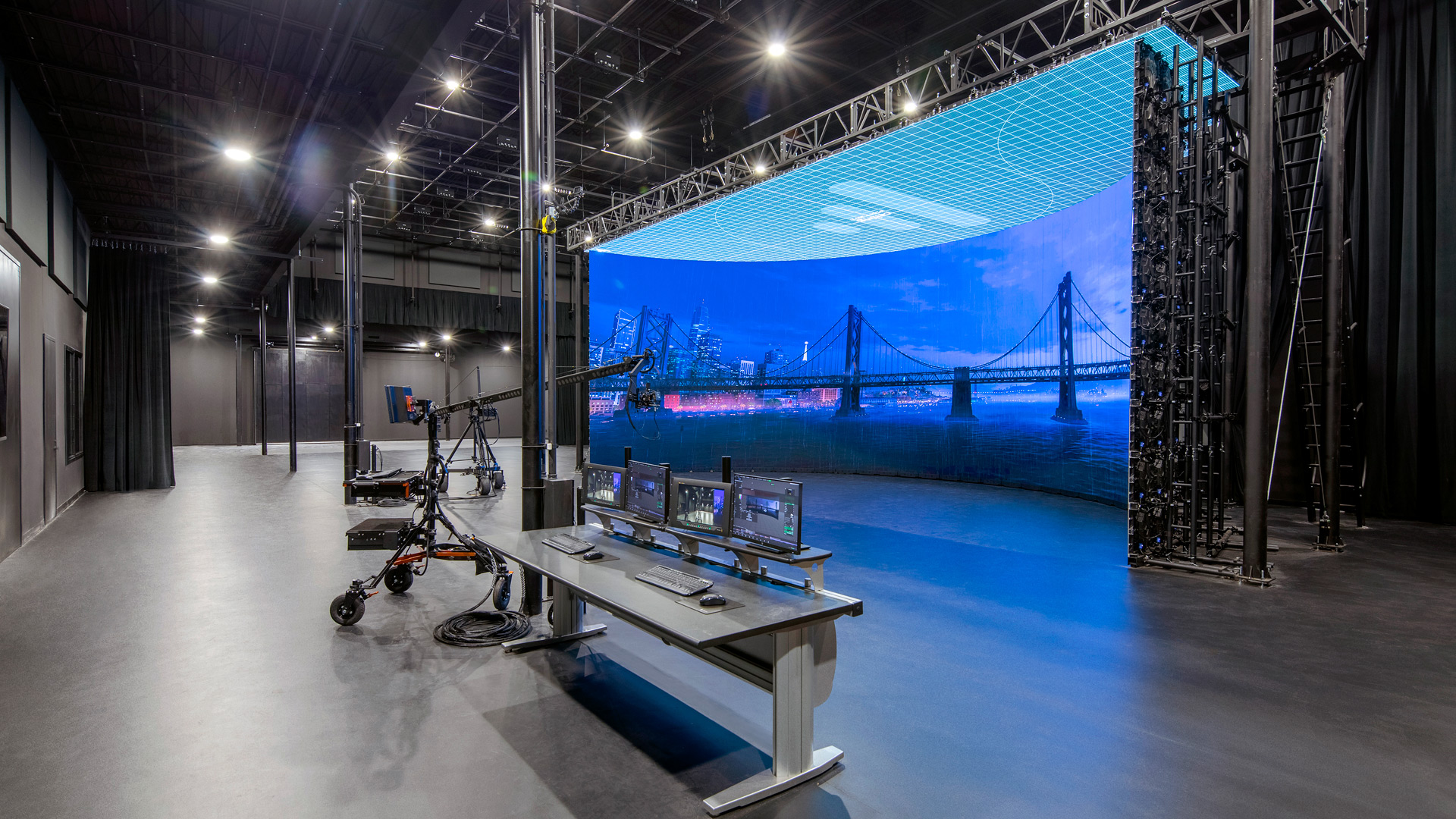 Empty studio stage