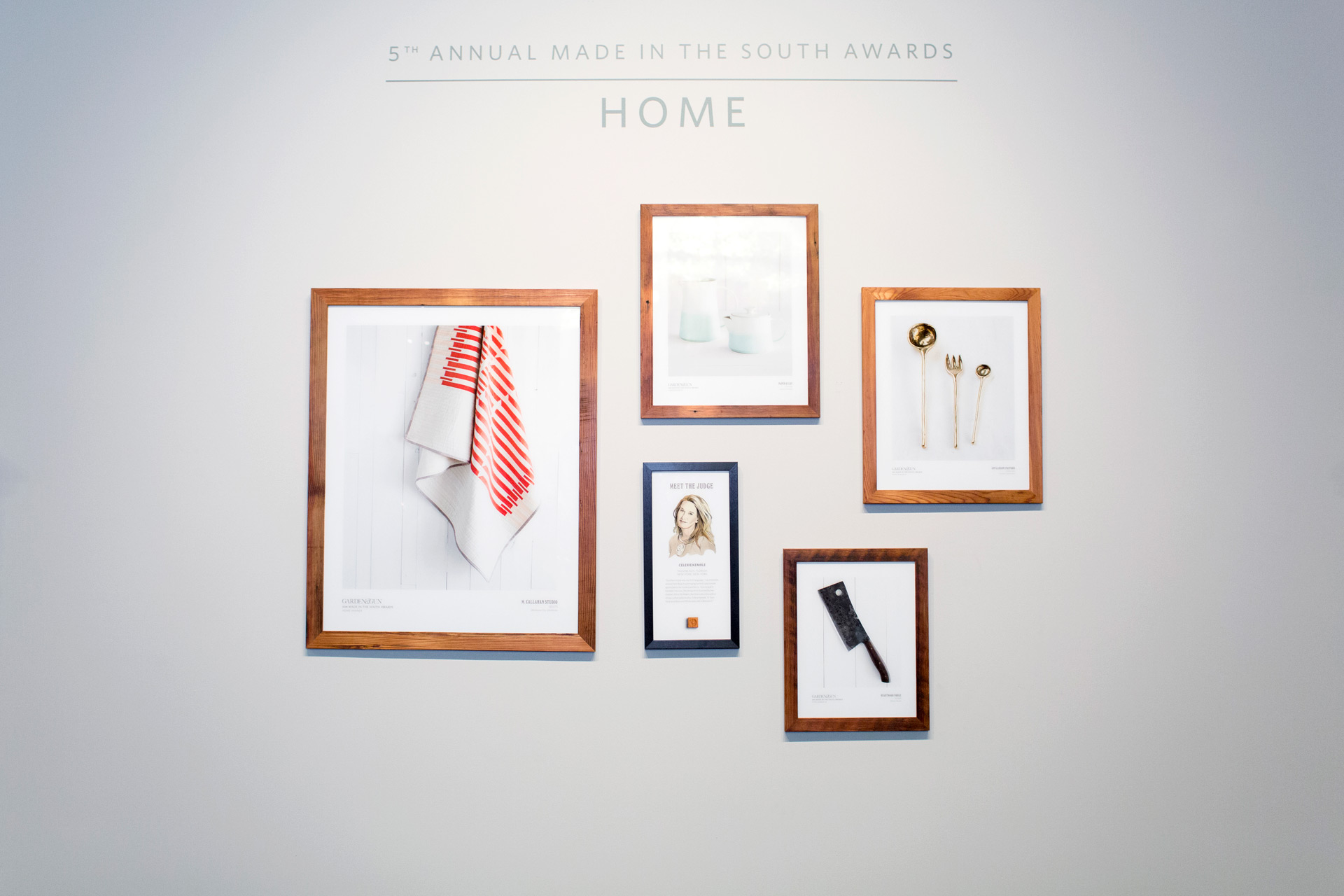 Display of award-winning home products