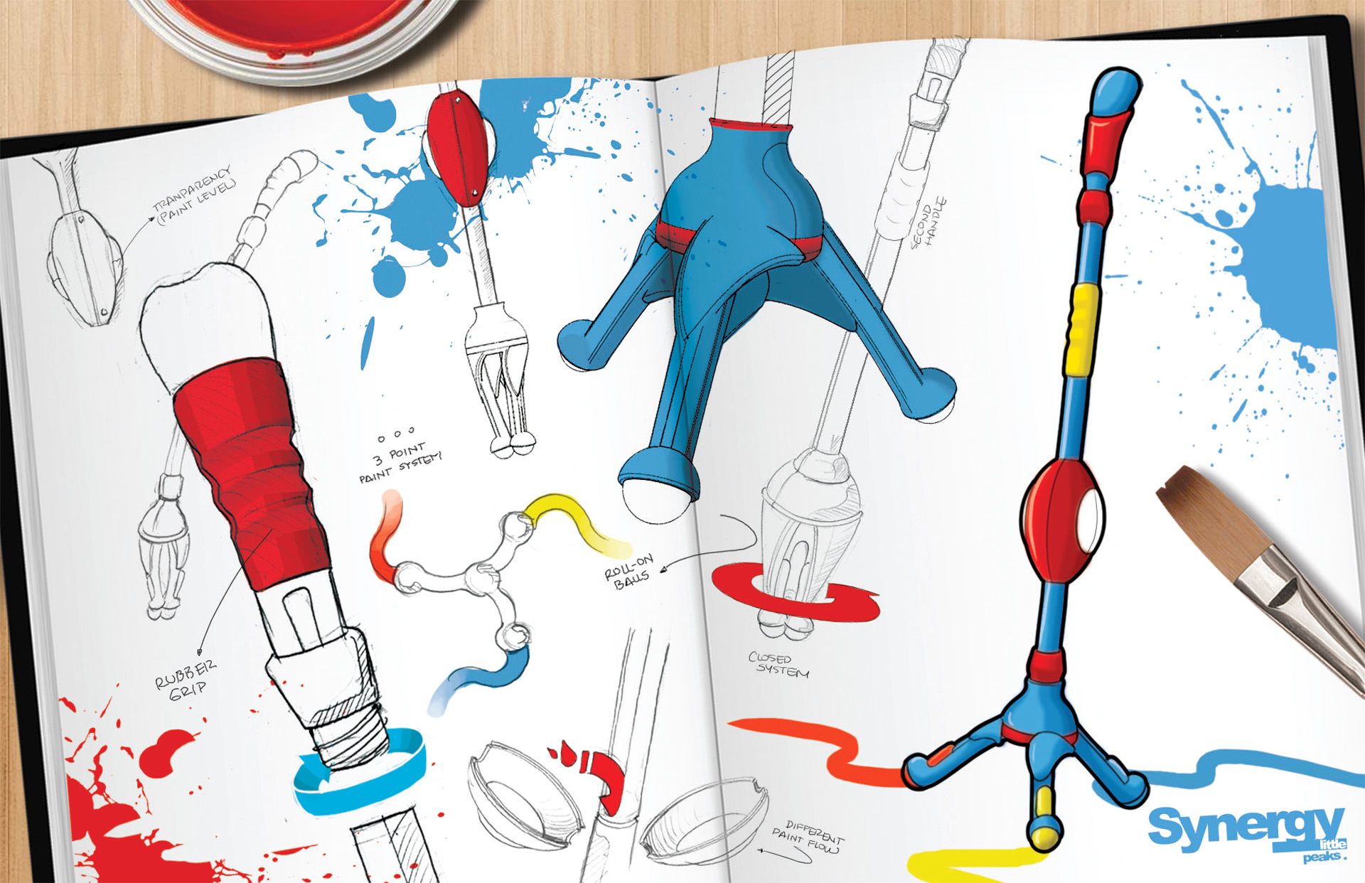 Rendering of Little Peaks toys