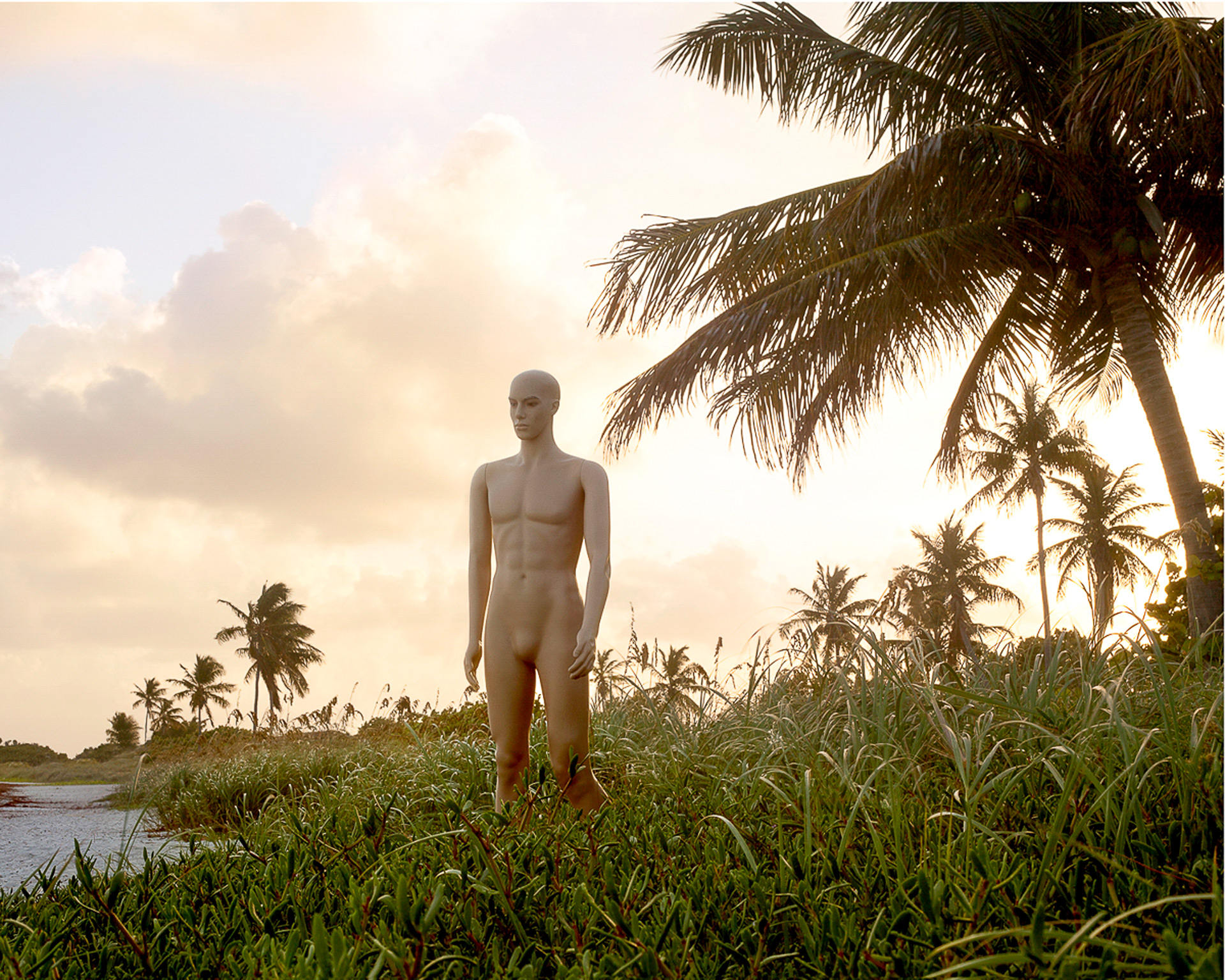 Photography graduate Marc Newton's work featuring mannequin in Curry Hammock State Park