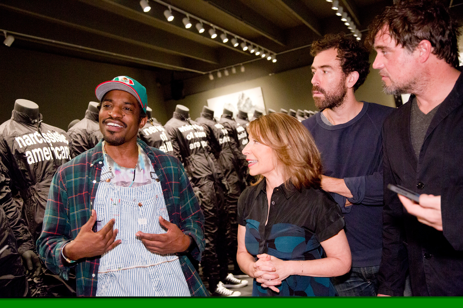 Andre 3000 with SCAD president Paula Wallace