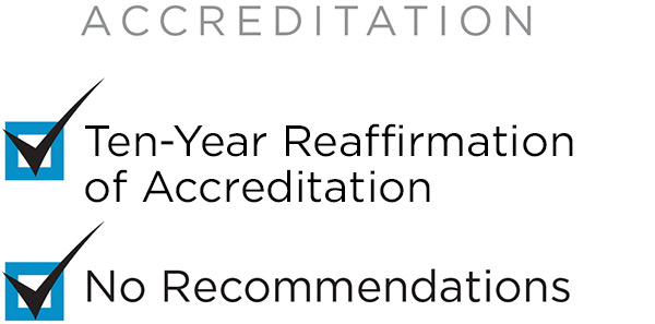 Accreditation review success