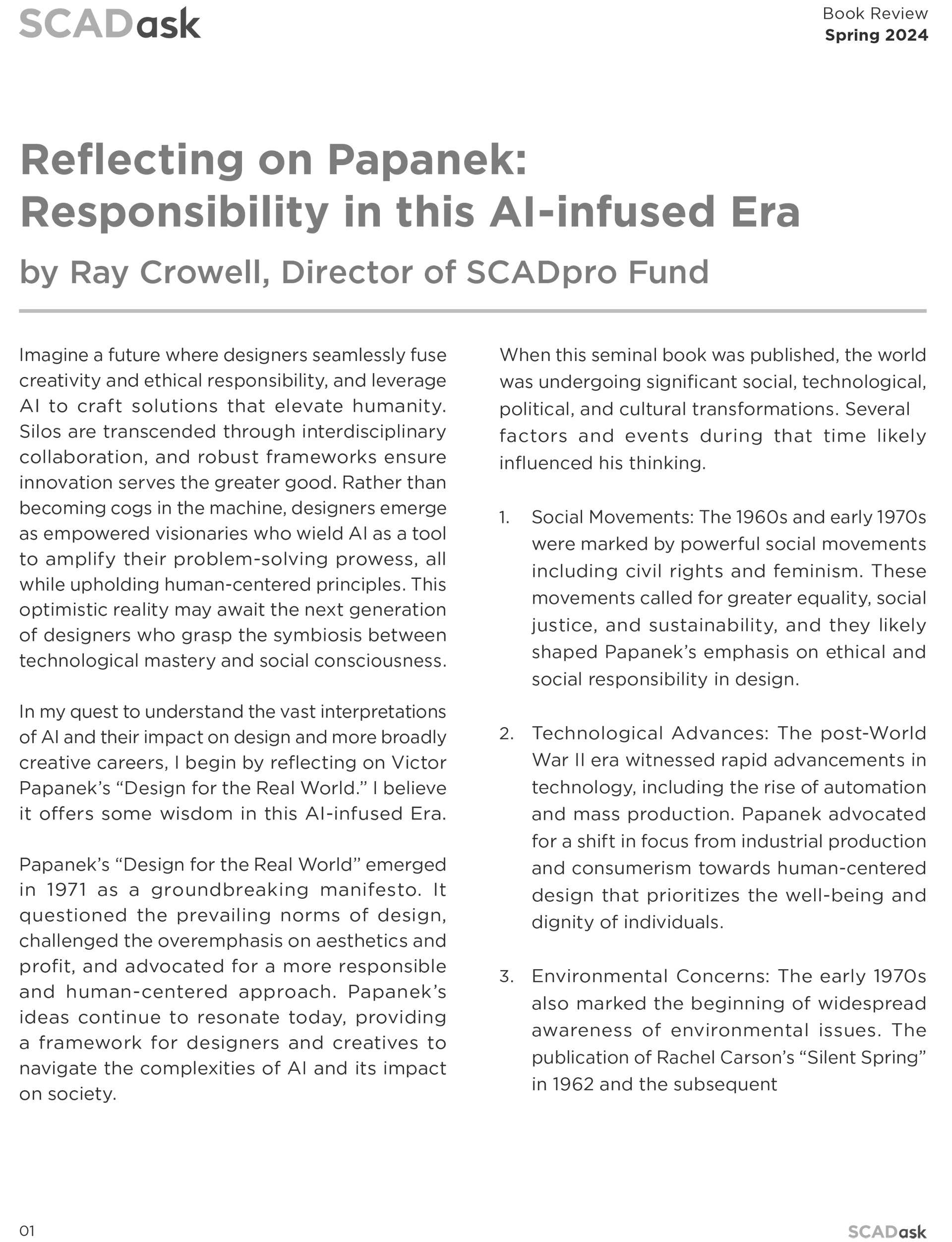 Reflecting on Papanek: Responsibility in this AI-infused Era Thumbnail