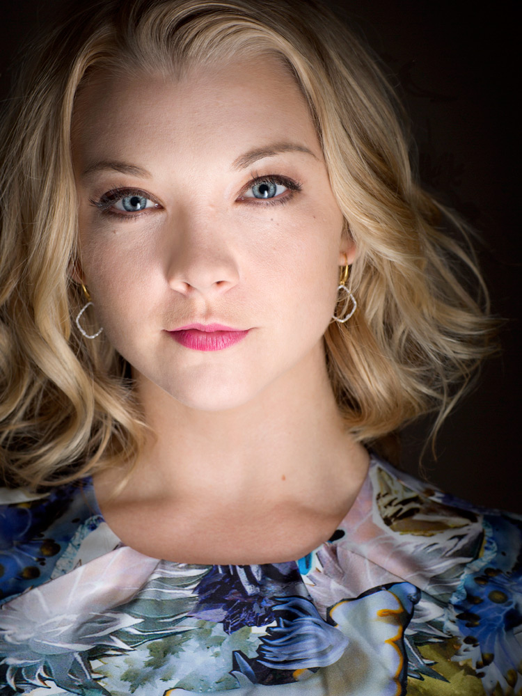 Portrait of Natalie Dormer by photographer Adam Kuehl.
