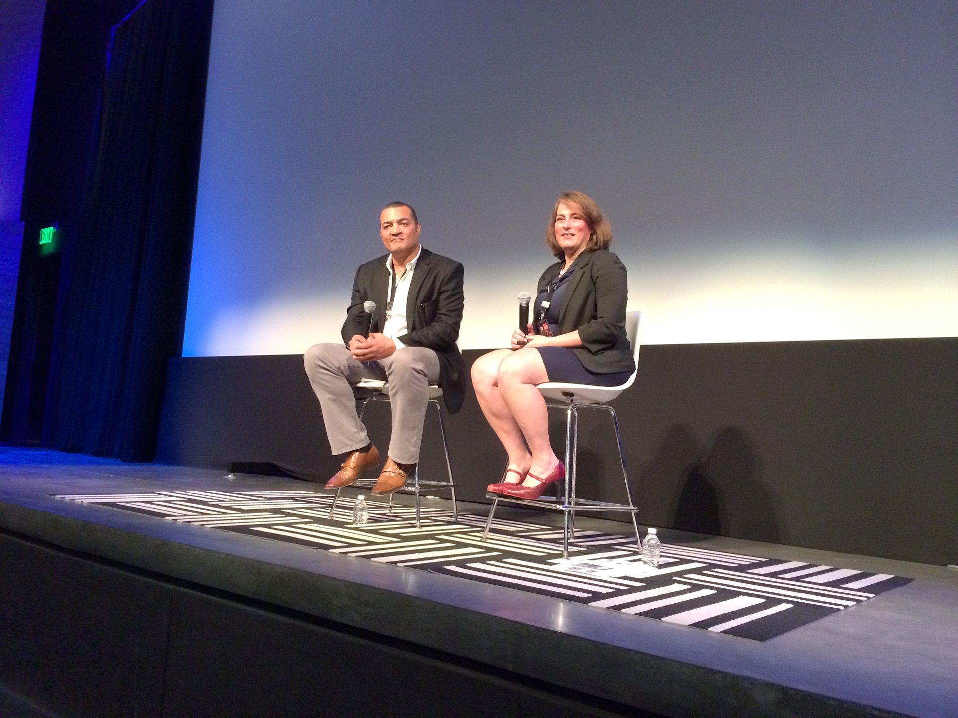 Vinca Jarrett and Steven Adams answer questions