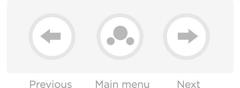 Graphic showing app navigation controls