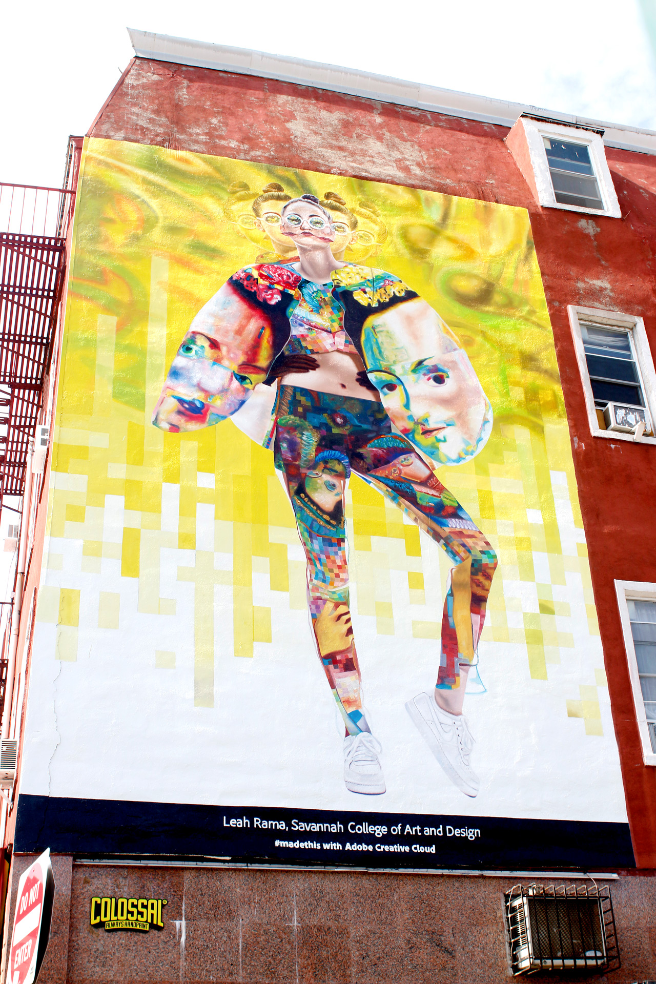 Leah Rama's mural in Brooklyn