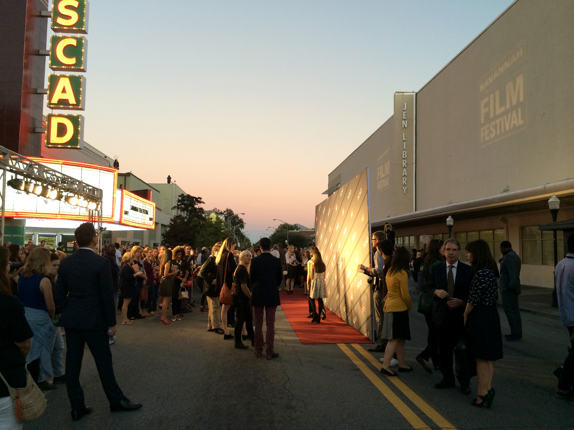 Savannah Film Festival red carpet