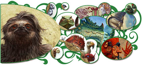 Michael Phillippi illustration of different animals