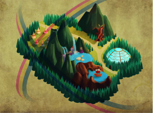Aerial view of the Neverland experience