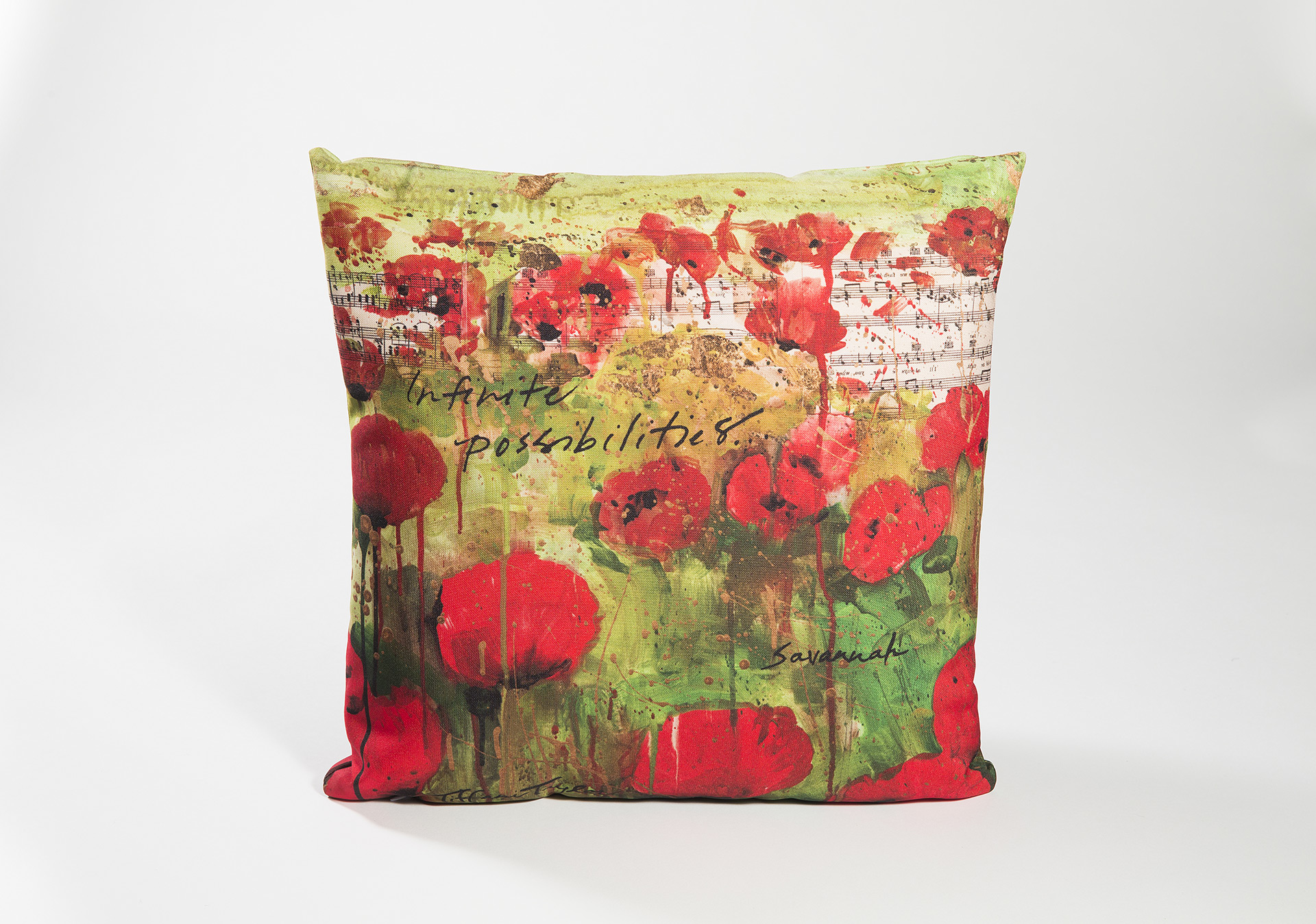 Tiffani Taylor, Lifestyle Collection Pillow: Infinite Possibilities (Red Poppies)