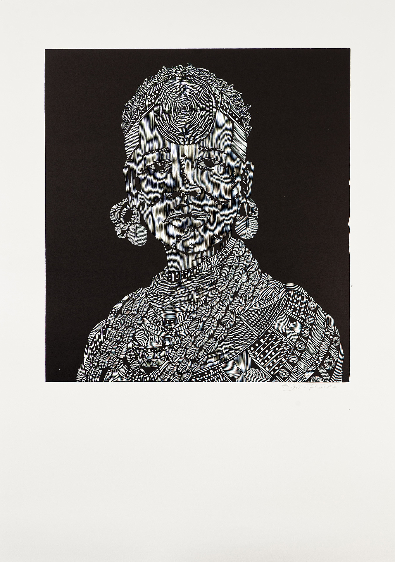 Omar Richardson, Dream Warrior, printmaking